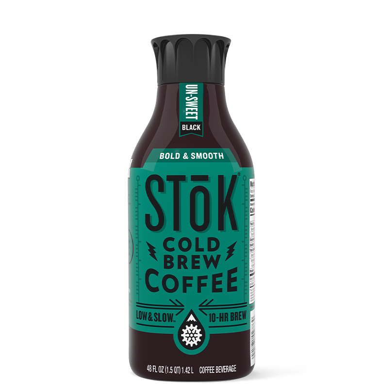 Stok Un-Sweet Black Cold-Brew Iced Coffee, 48 fl. oz.