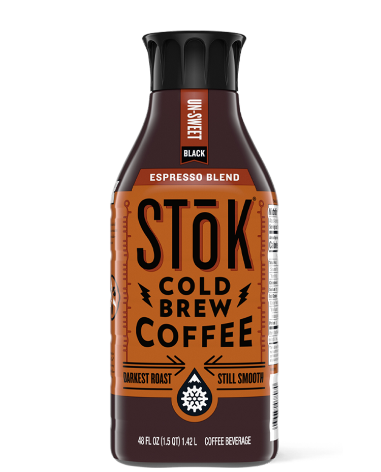 STōK Unsweet Black Espresso Cold Brew Coffee 48 oz.