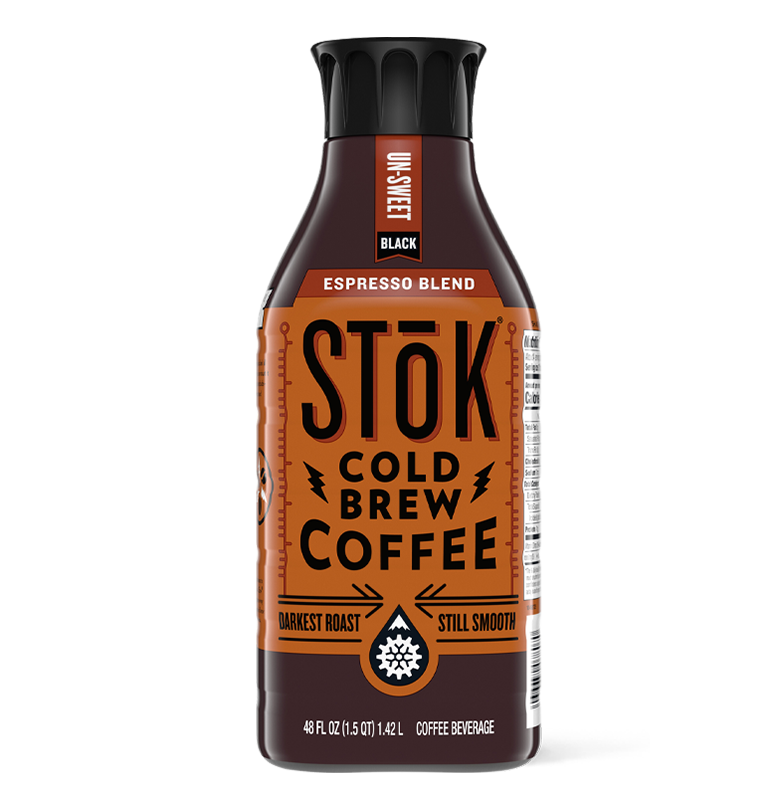 STōK Unsweet Black Espresso Cold Brew Coffee 48 oz.