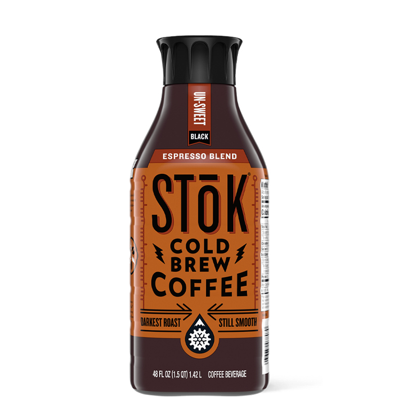 STōK Unsweet Black Espresso Cold Brew Coffee 48 oz.